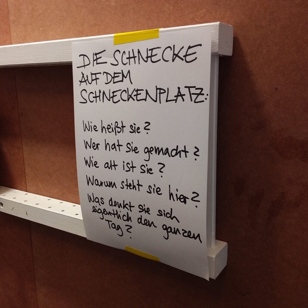 Fragen an die Schnecke